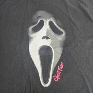 Ghost Face Mask Horror Movie Black Short Sleeve Tee Shirt Men's Size XL (46/48)